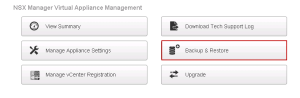 Backup and restore