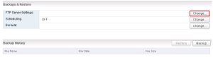 Setup Backup Location