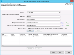 DEM Orchestratot Config